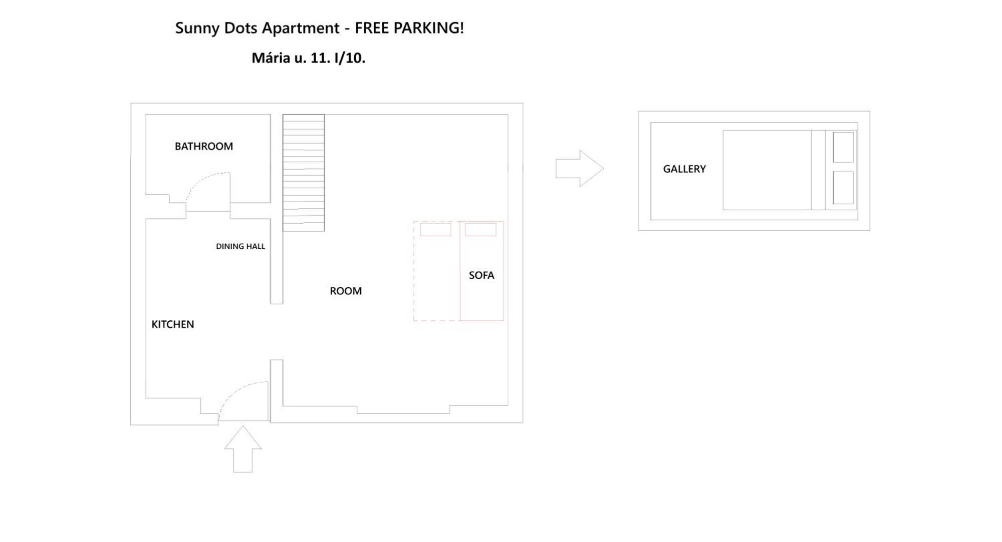Sunny Dots Apartment - Free Parking!, Budapest